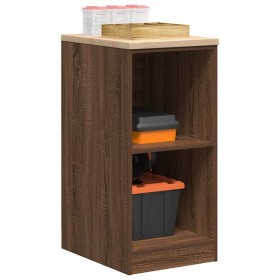 Armario de almacenamiento para garaje roble marrón 40x51x85 cm de , Armarios industriales - Ref: Foro24-860541, Precio: 54,89...