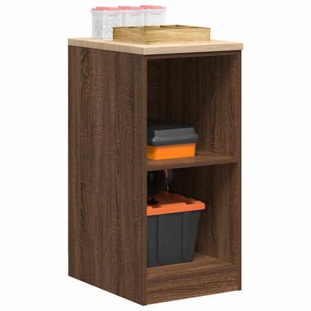 Armario de almacenamiento para garaje roble marrón 40x51x85 cm de , Armarios industriales - Ref: Foro24-860541, Precio: 54,89...