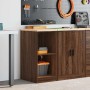 Armario de almacenamiento para garaje roble marrón 40x51x85 cm de , Armarios industriales - Ref: Foro24-860541, Precio: 54,89...