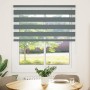 Estor cebra gris oscuro tejido ancho 115,9 cm poliéster de , Persianas y estores - Ref: Foro24-4014109, Precio: 24,89 €, Desc...