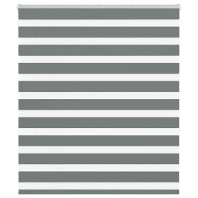 Estor cebra gris oscuro tejido ancho 115,9 cm poliéster de , Persianas y estores - Ref: Foro24-4014135, Precio: 31,80 €, Desc...
