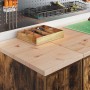 Armario de almacenamiento para garaje roble ahumado 30x51x85 cm de , Armarios industriales - Ref: Foro24-860557, Precio: 52,7...