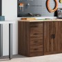 Armario de almacenamiento para garaje roble marrón 40x51x85 cm de , Armarios industriales - Ref: Foro24-860595, Precio: 79,81...