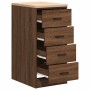 Armario de almacenamiento para garaje roble marrón 40x51x85 cm de , Armarios industriales - Ref: Foro24-860595, Precio: 79,81...