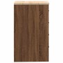 Armario de almacenamiento para garaje roble marrón 40x51x85 cm de , Armarios industriales - Ref: Foro24-860595, Precio: 79,81...
