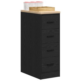 Armario de almacenamiento para garaje negro 30x51x85 cm de , Armarios industriales - Ref: Foro24-860581, Precio: 74,81 €, Des...