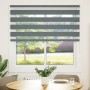 Estor cebra gris oscuro tejido ancho 140,9 cm poliéster de , Persianas y estores - Ref: Foro24-4014140, Precio: 36,52 €, Desc...