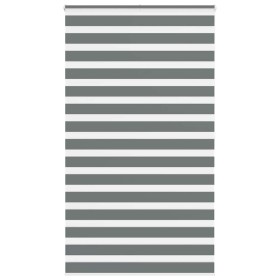 Estor cebra gris oscuro tejido ancho 125,9 cm poliéster de , Persianas y estores - Ref: Foro24-4014163, Precio: 35,25 €, Desc...