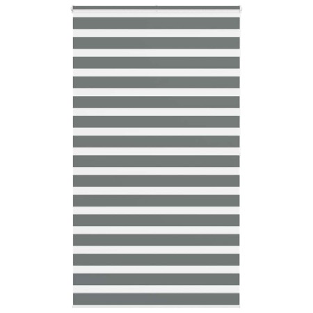 Estor cebra gris oscuro tejido ancho 125,9 cm poliéster de , Persianas y estores - Ref: Foro24-4014163, Precio: 35,25 €, Desc...
