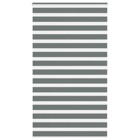Estor cebra gris oscuro tejido ancho 115,9 cm poliéster de , Persianas y estores - Ref: Foro24-4014161, Precio: 32,48 €, Desc...