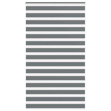 Estor cebra gris oscuro tejido ancho 125,9 cm poliéster de , Persianas y estores - Ref: Foro24-4014189, Precio: 37,03 €, Desc...