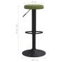 Taburetes de cocina 2 unidades terciopelo verde claro de , Taburetes de cocina - Ref: Foro24-333145, Precio: 76,01 €, Descuen...
