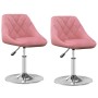 Sillas de comedor giratorias 2 unidades terciopelo rosa de , Sillas de comedor - Ref: Foro24-335288, Precio: 117,42 €, Descue...