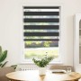 Estor cebra negro 80x150 cm tejido ancho 75,9 cm poliéster de , Persianas y estores - Ref: Foro24-4014231, Precio: 31,64 €, D...