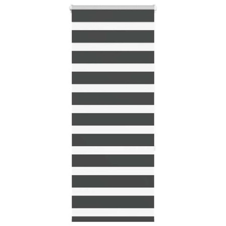 Estor cebra negro 60x150 cm tejido ancho 55,9 cm poliéster de , Persianas y estores - Ref: Foro24-4014227, Precio: 19,44 €, D...