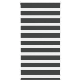 Estor cebra negro 85x100 cm tejido ancho 80,9 cm poliéster de , Persianas y estores - Ref: Foro24-4014206, Precio: 17,97 €, D...