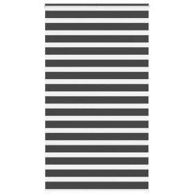 Estor cebra negro 130x200 cm tejido ancho 125,9 cm poliéster de , Persianas y estores - Ref: Foro24-4014267, Precio: 37,72 €,...