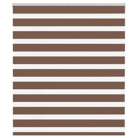 Estor cebra marrón 120x100 cm tejido ancho 115,9 cm poliéster de , Persianas y estores - Ref: Foro24-4014317, Precio: 27,44 €...
