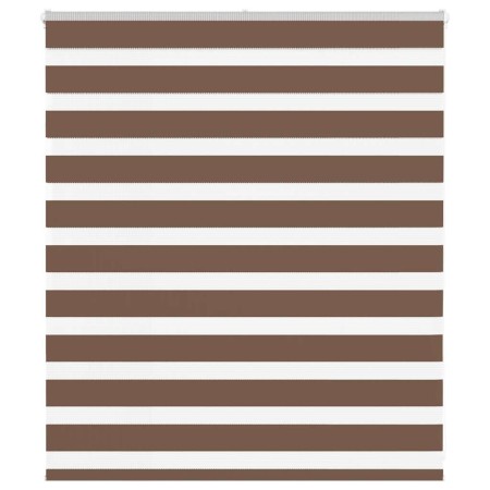 Estor cebra marrón 120x100 cm tejido ancho 115,9 cm poliéster de , Persianas y estores - Ref: Foro24-4014317, Precio: 27,44 €...