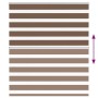 Estor cebra marrón 120x100 cm tejido ancho 115,9 cm poliéster de , Persianas y estores - Ref: Foro24-4014317, Precio: 27,44 €...