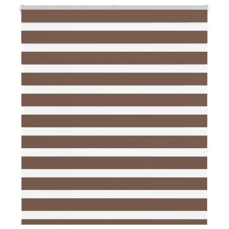 Estor cebra marrón 120x150 cm tejido ancho 115,9 cm poliéster de , Persianas y estores - Ref: Foro24-4014343, Precio: 31,11 €...