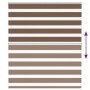 Estor cebra marrón 120x150 cm tejido ancho 115,9 cm poliéster de , Persianas y estores - Ref: Foro24-4014343, Precio: 31,11 €...