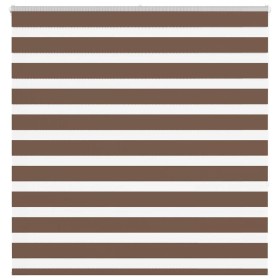 Estor cebra marrón 145x150 cm tejido ancho 140,9 cm poliéster de , Persianas y estores - Ref: Foro24-4014348, Precio: 26,16 €...