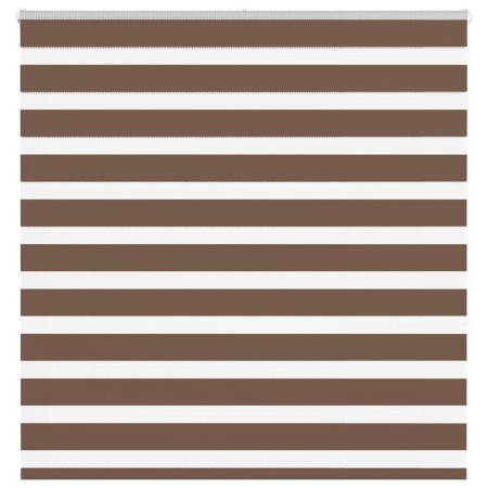 Estor cebra marrón 145x150 cm tejido ancho 140,9 cm poliéster de , Persianas y estores - Ref: Foro24-4014348, Precio: 26,16 €...