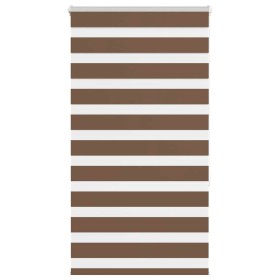 Estor cebra marrón 85x150 cm tejido ancho 80,9 cm poliéster de , Persianas y estores - Ref: Foro24-4014336, Precio: 23,43 €, ...