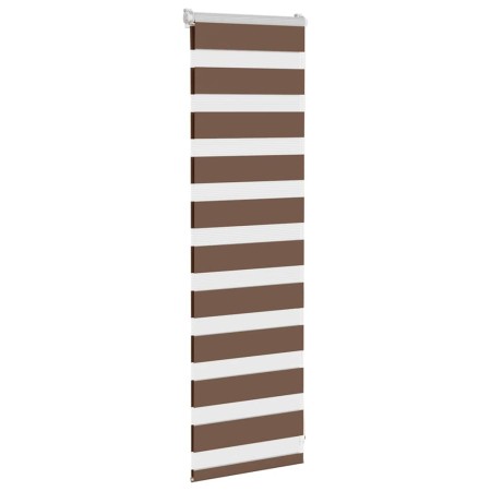 Estor cebra marrón 40x100 cm tejido ancho 35,9 cm poliéster de , Persianas y estores - Ref: Foro24-4014301, Precio: 17,46 €, ...