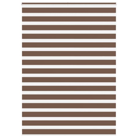 Estor cebra marrón 155x200 cm tejido ancho 150,9 cm poliéster de , Persianas y estores - Ref: Foro24-4014376, Precio: 39,74 €...