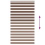 Estor cebra marrón 120x230 cm tejido ancho 115,9 cm poliéster de , Persianas y estores - Ref: Foro24-4014395, Precio: 32,75 €...