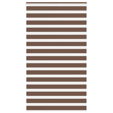 Estor cebra marrón 130x230 cm tejido ancho 125,9 cm poliéster de , Persianas y estores - Ref: Foro24-4014397, Precio: 27,77 €...
