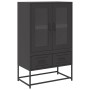 Aparador de acero negro 68x39x111,5 cm de , Aparadores - Ref: Foro24-853362, Precio: 147,14 €, Descuento: %