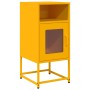 Mesita de noche acero laminado en frío amarillo 36x39x78 cm de , Aparadores - Ref: Foro24-853413, Precio: 61,66 €, Descuento: %