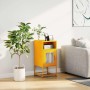 Mesita de noche acero laminado en frío amarillo 36x39x78 cm de , Aparadores - Ref: Foro24-853413, Precio: 61,66 €, Descuento: %