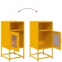 Mesita de noche acero laminado en frío amarillo 36x39x78 cm de , Aparadores - Ref: Foro24-853413, Precio: 61,66 €, Descuento: %