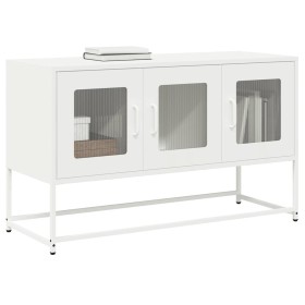 Mueble para TV acero laminado en frío blanco 100,5x39x60,5 cm de , Muebles TV - Ref: Foro24-853343, Precio: 96,62 €, Descuent...