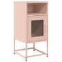 Mesita de noche acero laminado en frío rosa 36x39x78 cm de , Aparadores - Ref: Foro24-853411, Precio: 61,66 €, Descuento: %