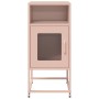 Mesita de noche acero laminado en frío rosa 36x39x78 cm de , Aparadores - Ref: Foro24-853411, Precio: 61,66 €, Descuento: %