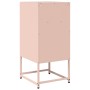 Mesita de noche acero laminado en frío rosa 36x39x78 cm de , Aparadores - Ref: Foro24-853411, Precio: 61,66 €, Descuento: %