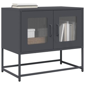 Mueble para TV acero laminado en frío antracita 68x39x60,5 cm de , Muebles TV - Ref: Foro24-853334, Precio: 72,44 €, Descuent...