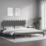 Estructura de cama con cabecero madera maciza gris 200x200 cm de vidaXL, Camas y somieres - Ref: Foro24-3193748, Precio: 178,...
