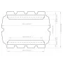 Dosel de repuesto columpio de jardín verde 188/168x145/110 cm de vidaXL, Cubiertas para carpas y cenadores - Ref: Foro24-3120...