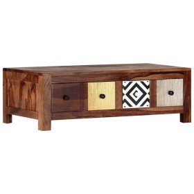 Mesa de centro de madera maciza de acacia 90x50x30 cm en Mesas de centro | Comprar online en Foru.es