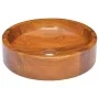 Waschbecken aus massivem Teakholz Φ40x10 cm von vidaXL, Sinkt - Ref: Foro24-326159, Preis: 122,63 €, Rabatt: %