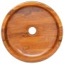 Lavabo de madera maciza de teca Φ40x10 cm de vidaXL, Lavabos - Ref: Foro24-326159, Precio: 124,48 €, Descuento: %