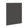Estor Plisado negro 105x100 cm Tela Ancho 104,4 cm Poliéster de , Persianas y estores - Ref: Foro24-4015127, Precio: 18,76 €,...