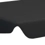 Dosel de repuesto columpio de jardín negro 150/130x105/70 cm de vidaXL, Cubiertas para carpas y cenadores - Ref: Foro24-31210...