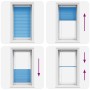 Estor Plisado azul 80x150 cm Tela Ancho 79,4 cm Poliéster de , Persianas y estores - Ref: Foro24-4015190, Precio: 14,92 €, De...